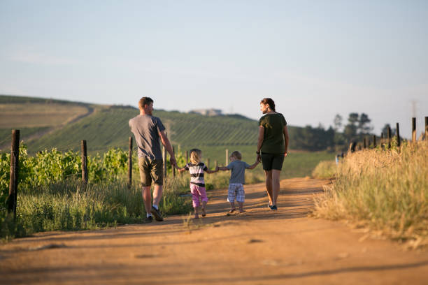 istock Family out on an afternoon walk 880854652
