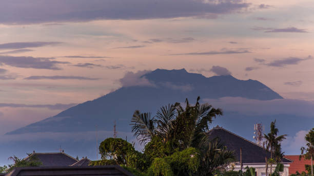 istock Agung volcano at sunset light. Bali, Indonesia 880860468