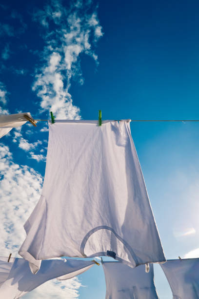 istock Hanging t-shirts out. 880891588