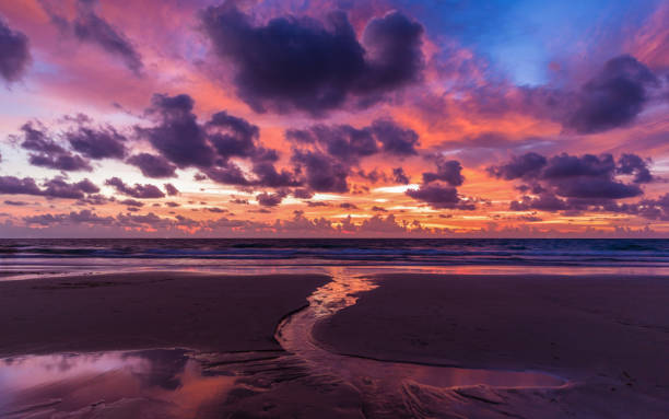 istock Colorful cloudy sky cover beach in Phuket 880902428