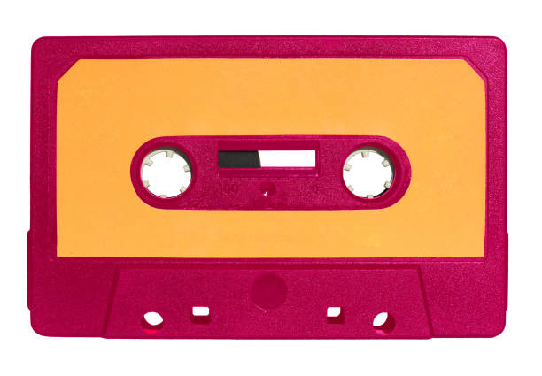 istock magnetic tape cassette isolated over white 880905612