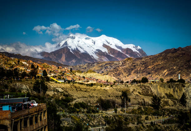 istock View over La Paz Bolivia with Illimani Mountain 880908078