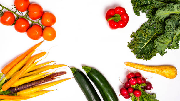 istock Top view of Healthy vegetable. Studio photo. 880914926