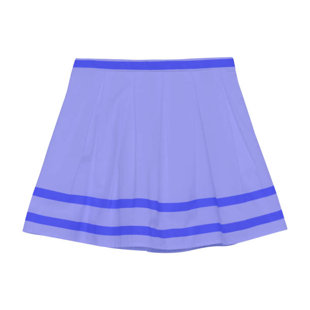 istock Blue skirt with three stripes isolated 880914956