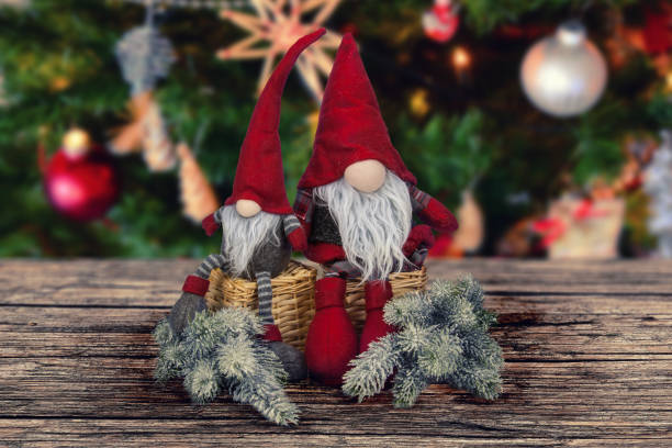 istock Christmas abstract decoration on wooden brown board 880917696