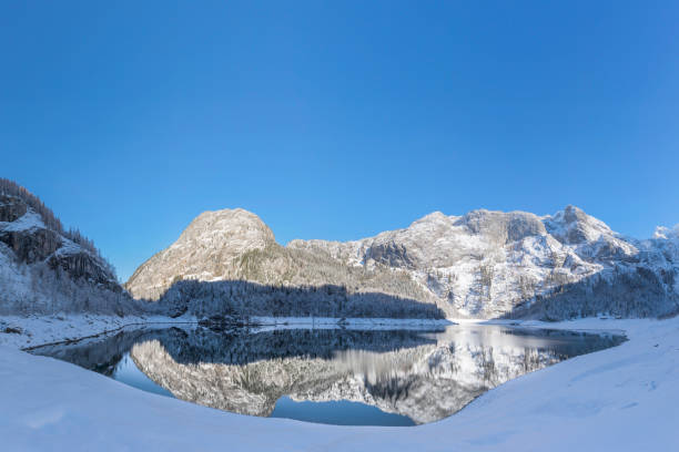 istock Gosausee reflection in Winter, European alps 880917752