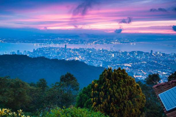 istock George Town City view from Penang Hill during dawn 880930696