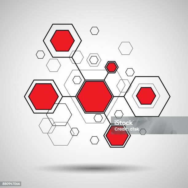 Hexagon Indesign Hexagonal Design Template Stock Illustration - Download Image Now ...