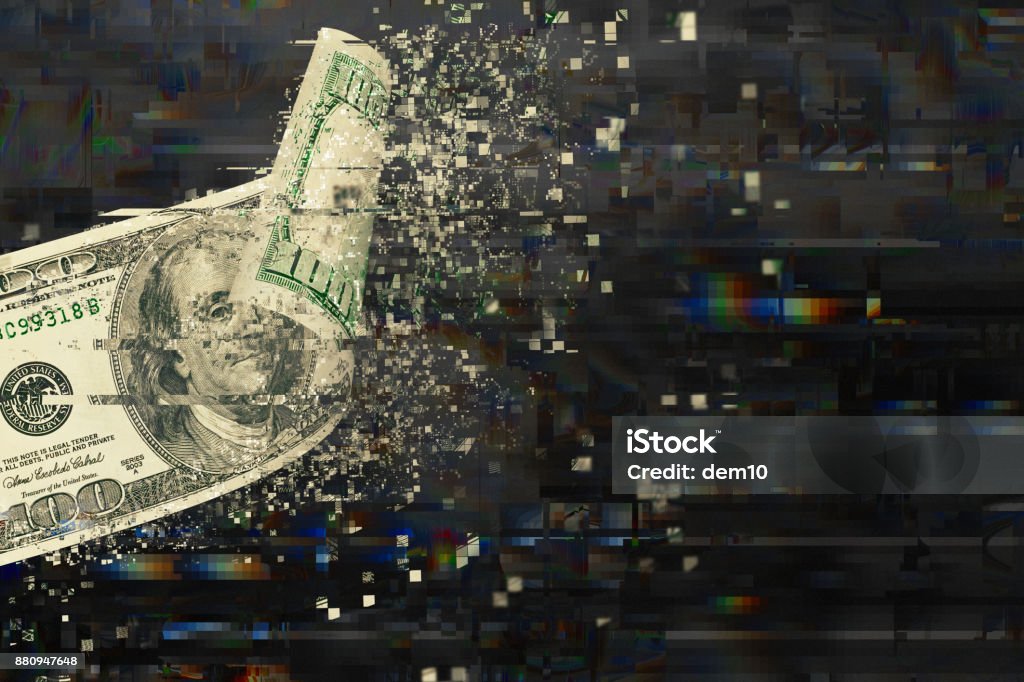 Digital Money Transection Currency Stock Photo