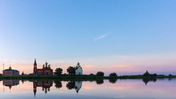 The temple of Nicholas the Wonderworker The temple of Nicholas the Wonderworker on the bank of the river tambov russia stock pictures, royalty-free photos & images