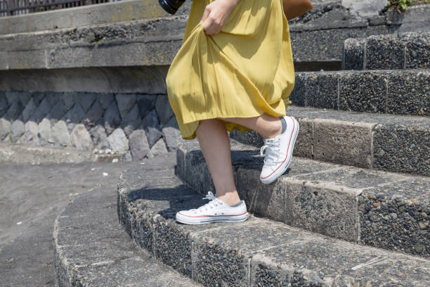 A beautiful woman sightseeing in Kamakura