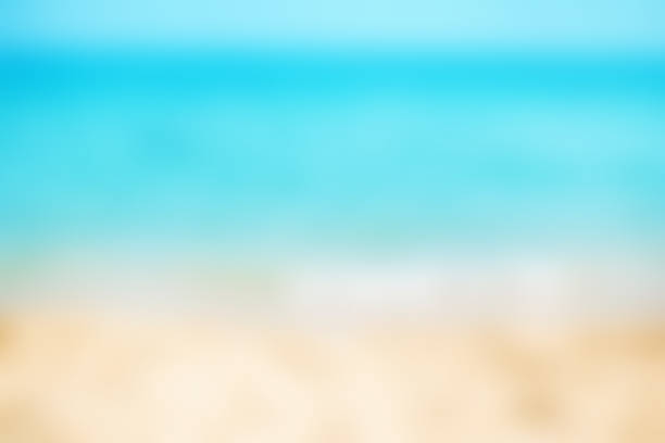 istock Abstract blur beautiful tropical beach and sea landscape for background - defocused summer image