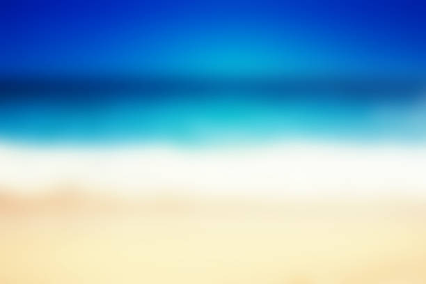 istock Abstract blur beautiful tropical beach and sea landscape for background - defocused summer image