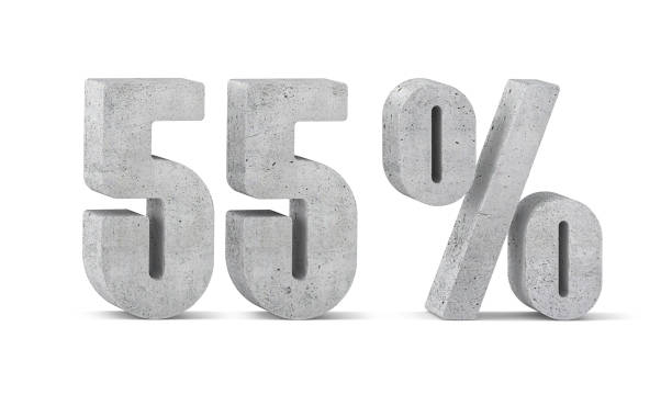 istock 55 percent discount. Concrete numbers. 880966702