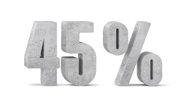 istock 45 percent discount. Concrete numbers. 880966716
