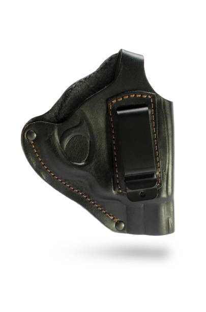 istock black leather belt holster isolated on white 880976782