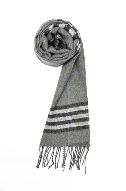 istock plaid scarf isolated on white 880982048