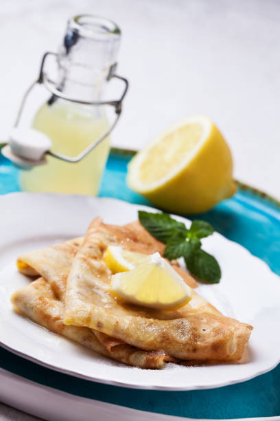 istock English-style pancakes with lemon and sugar 880988346