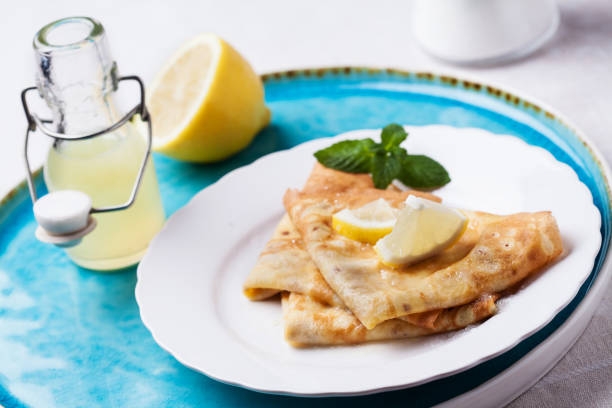 istock English-style pancakes with lemon and sugar 880995344