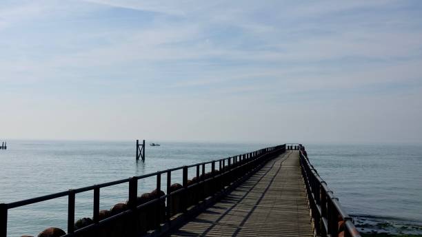 istock Wooden runway at the beach 880996784