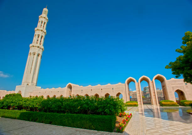 istock Sultan Qaboos Grand mosque in Muscat. Beautiful Arab architecture.
