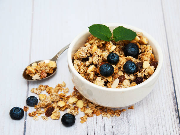 istock Homemade granola with blueberries 880997042