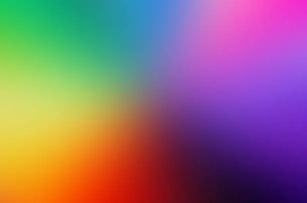 Photo of blur colorful background purple yellow blue green color Primary colors Color Theory