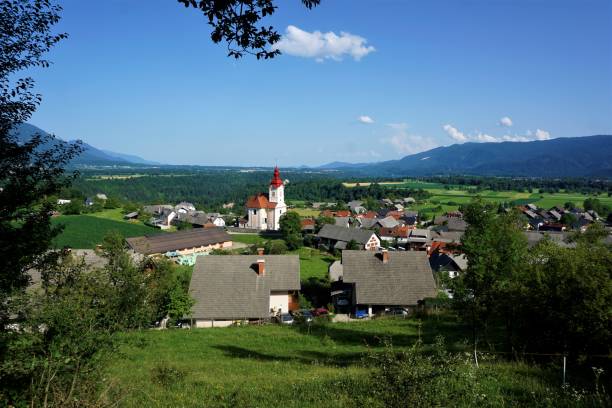 istock Idyllic view over Zasip near Bled 881019840