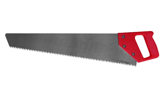 Hacksaw isolated on white. Clipping path included.