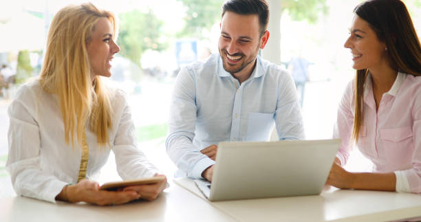 istock Business coworkers discussing new ideas 881048442
