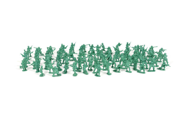 istock Green toy soldiers 881060878