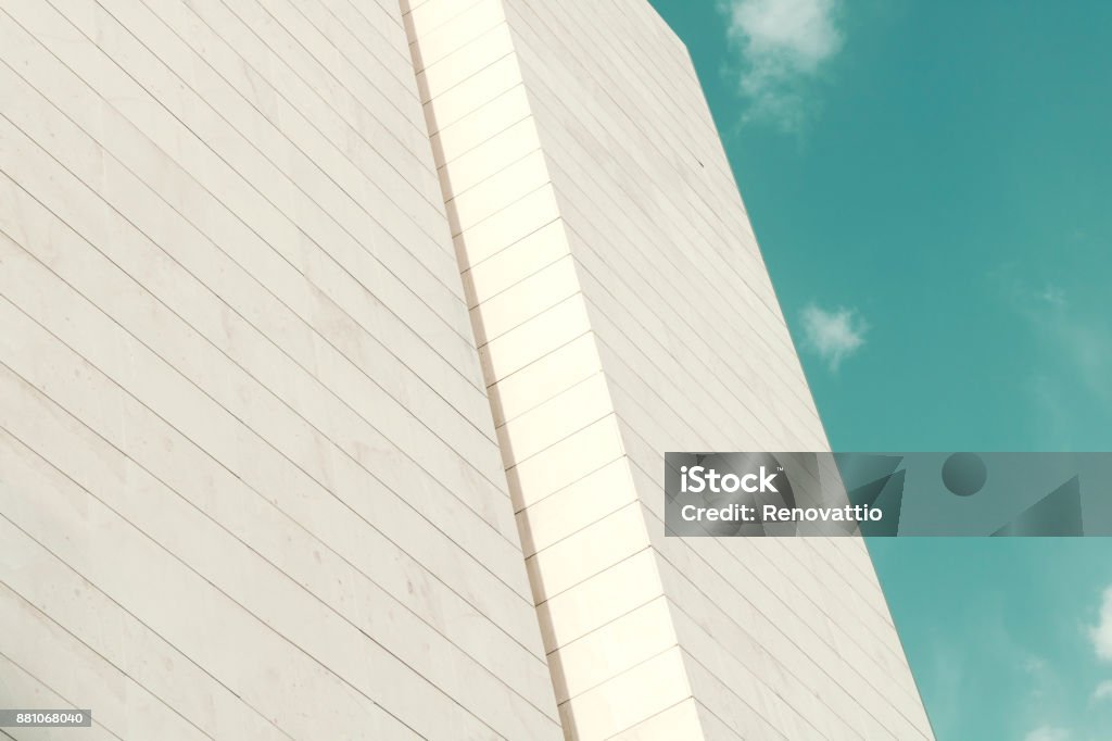 Abstract architecture. Close up of a facade building Architecture Stock Photo