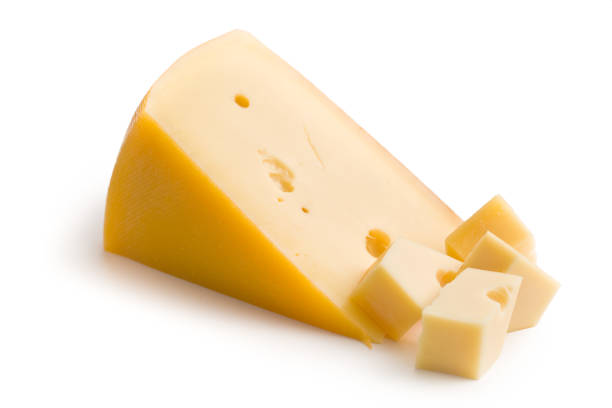 エダム チーズのブロック - dutch cheese 写真 ストックフォトと画像