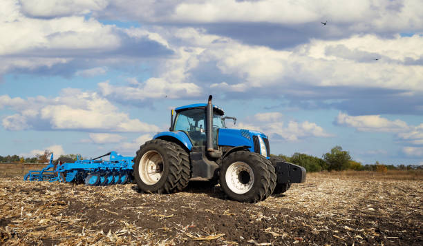 istock The tractor handles the field 881089560