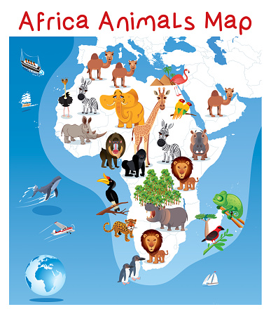 Africa Animals Map