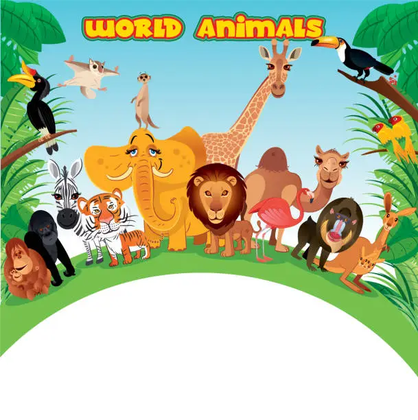 Vector illustration of World Animals