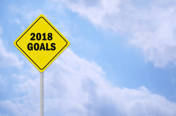 istock 2018 goals written on traffic sign 881120556