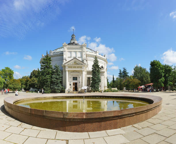 el edificio del panorama de la heroica defensa de sevastopol en 1854-1855 para tazón de fuente - 1855 fotografías e imágenes de stock