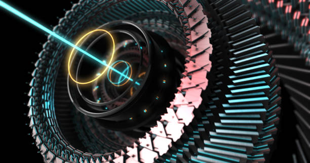istock 3D Illustration of Future technology, security concept background. 881154158