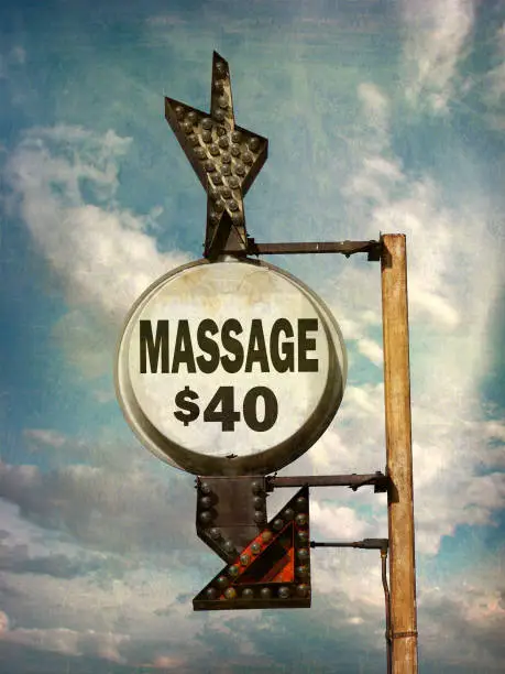 Photo of massage sign