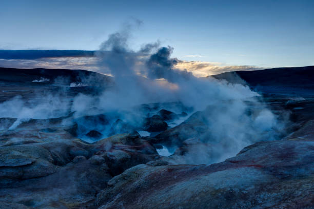 istock Sol de Manana Geothermal Active area Altiplano Bolivia 881164150