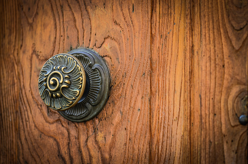 ancient doors close up