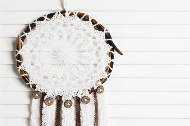 istock Dream catcher on door background 881205298