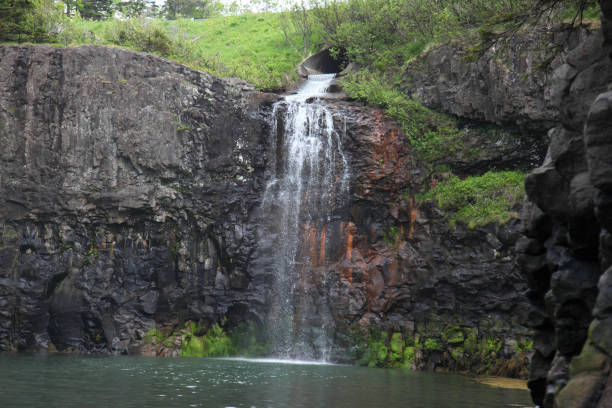 istock Scenery of waterfall at Baxters Harbour, Nova Scotia, Canada 881210582