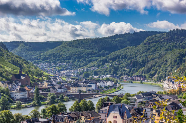 istock Bridge over the Moselle River in Cochem Germany 881215242
