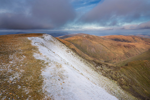 On Helvellyn in English Lake District