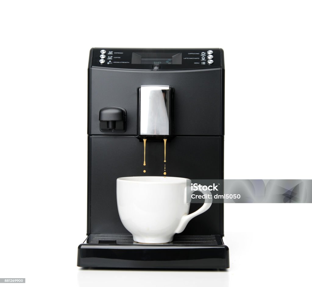 Espresso And Coffee Machine Maker Stock Photo Download Image Now - Appliance, Barista, Breakfast - iStock