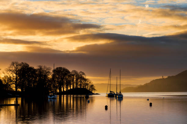 istock Sunset on the Lake Windermere 881280634