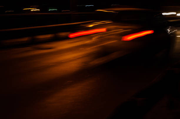 istock Trails of the car lights 881288212