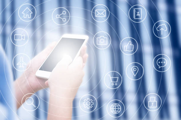 istock Businesswomen use smartphone operating apps 881321650